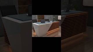 Receptionist counter design office interior [upl. by Etennaej]