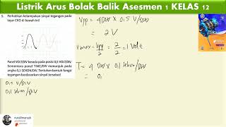 Listrik Arus Bolak Balik Asesmen 1 KELAS 12 essai no 5 [upl. by Arquit272]