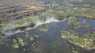 Hellicopter Ride Around Victoria Falls AKA MosioTunya March 9th 2024 [upl. by Antonius528]