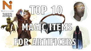 Top 10 Magic Items For Artificers in DampD 5e  Nerd Immersion [upl. by Marelya701]