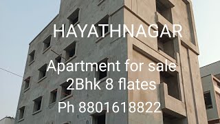 Hyderabad LB Nagar  Hayathnagar 8 flates Apartment for sale Ph 8801618822 [upl. by Otrebtuc442]