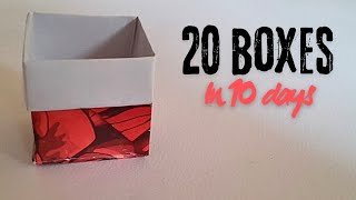 How to make a simple paper box  Origami boxes [upl. by Eenahc144]