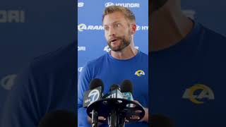 Sean McVay on preparing for Kyler Murray amp the Cardinals offense rams shorts [upl. by Nastassia]