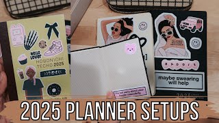 All of My 2025 Planner Setups  2025 Sterling Ink B6 Slim  2025 Hobonichi A6 [upl. by Nnahs226]