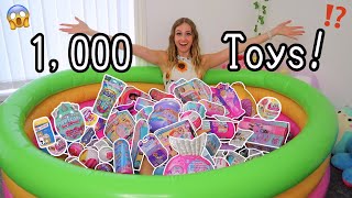 I FILLED MY SWIMMING POOL WITH 1000 MYSTERY TOYS😱💦👙⁉️ LUCKY DIP CHALLENGE👀  Rhia Official♡ [upl. by Eelesor]