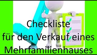 Die Checkliste für den Verkauf Ihres Mehrfamilienhauses  Teil 1  von Herbert Herrmann HHImmobilien [upl. by Choong]