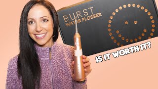 Dental Hygienist Reviews BURST Water Flosser [upl. by Euqinim]