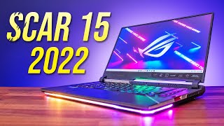 ASUS Scar 15 2022 Review  Most Powerful 15” Gaming Laptop [upl. by Ahsataj780]