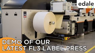 FL3  Short demo of our latest generation FL3 Flexo label and packaging press [upl. by Jorie]