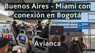 Vuelo de Avianca Buenos Aires  Miami con conexión en Bogotá ✈️ Boeing 7878 [upl. by Esemaj]