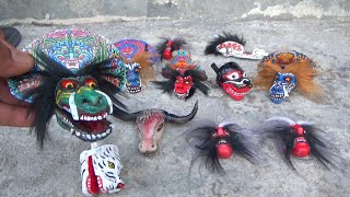 Barongan Melahirkan miniatur bantengan devil dan caplokan macanan [upl. by Anazus808]