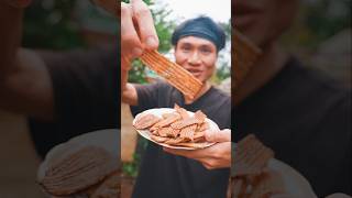 Làm bim bim từ cây chuối katunguyen shorts food viralvideo xuhuong danhchoban [upl. by Cherida]