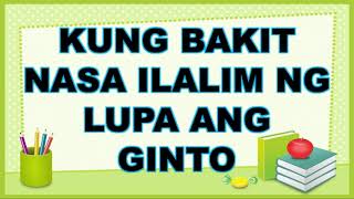 KUNG BAKIT NASA ILALIM NG LUPA ANG GINTO Filipino 8 Lessons and Tutorials Asignaturang Filipino [upl. by Girovard]