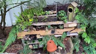 How to Attract Insects Pollinators Frog Pond and Insect Hotel and Frog Hibernation SpaceBug Hotel [upl. by Atiugram]