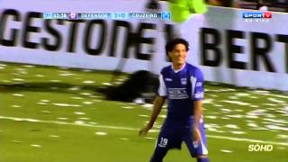 Gols Defensor URU 2 x 0 Cruzeiro Copa Libertadores 2014 11 03 2014 [upl. by Aivonas]