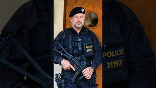 A Police Officer from Czech Republic went from serious to smiling 🙂 streetphotography reaction [upl. by Donielle]