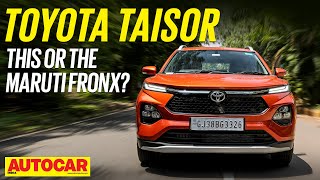 Toyota Taisor review  Maruti Fronx in Toyota clothes  First Drive  autocarindia1 [upl. by Marilee]