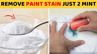 Simple Way to Get Paint Stains Out of Clothes with Baking Soda  FAST amp EASY [upl. by Folsom]