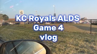 KC Royals ALDS Game 4 vlog kcroyals nyyankees mlbplayoffs kauffman [upl. by Hudgens]