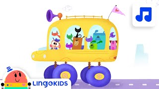 WHEELS ON THE BUS 🚌🎶 Nursery Rhymes  Lingokids [upl. by Marge]