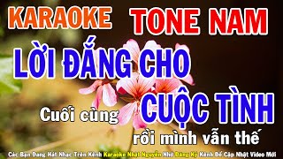 Lời Đắng Cho Cuộc Tình Karaoke Tone Nam Nhạc Sống  Phối Mới Dễ Hát  Nhật Nguyễn [upl. by Caryn489]