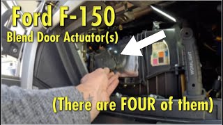 How to replace Ford F150 Blend Door Actuators [upl. by Ydnak762]