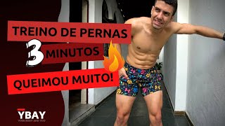 Treino 3 minutos para pernas INCRÍVEIS em casa [upl. by Lednem]