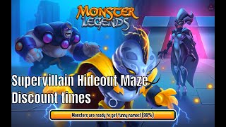 Supervillain Hideout Maze Discount TimesGameplay  Monster Legends [upl. by Einiar525]