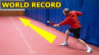 Worlds Longest Ping Pong Shot [upl. by Neuburger777]