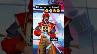 Diamond to heroic 🤞🏻🤣👻 freefire [upl. by Abernon33]