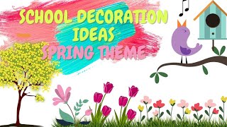 School decoration ideas spring school display board ideas display board ideas [upl. by Ecertal]