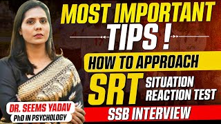 Most Important Tips For SRT SSB Interview 2024  Situation Reaction Test In SSB  LWS SSB [upl. by Randolf]