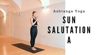 Sun Salutation A  Ashtanga Yoga for Beginners [upl. by Viviene]