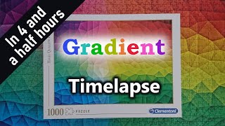 Gradient  Clementoni 1000 pieces jigsaw puzzle [upl. by Loreen]