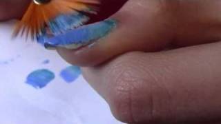 easy fading  gradient nails  nail art tutorial unghie sfumate semplice [upl. by Derfla]