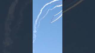 Red Arrows turning mid flight at RCAF Airshow [upl. by Caras]