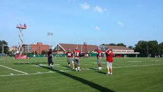 Alabama football Inside linebacker drills 8213 [upl. by Llet962]