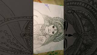 Navratri special drawing godsdrawing navratri gods durgamaadrawing shortsfeed viral [upl. by Annekim50]