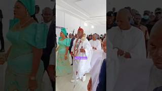 Arrival of imperial majesty Ooni ENITAN BABATUNDE OGUNWUSI OJAJA II AND OLORI TOBI IN AKURE [upl. by Leahcimaj384]