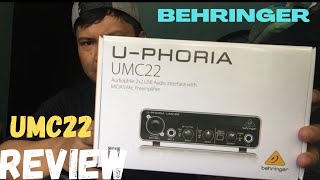 Behringer UMC22 Audio Interface 2022  UnboxingReview [upl. by Assirrem]