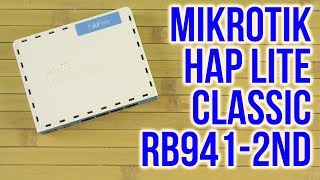 Распаковка MikroTik hAP Lite Classic RB9412nD [upl. by Aikemat]