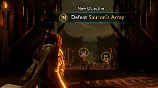 Shadow of War  Finale Pt 1 of 3 Gorgoroth vs Saurons army and Isildur [upl. by Heller164]