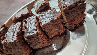 Brownie without Oven simpleandeasy brownies cooking cakerecipes [upl. by Nawoj]