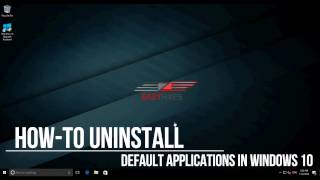 How To Uninstall Windows 10 default applications [upl. by Hart]