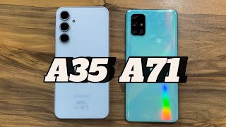 Samsung Galaxy A35 vs Samsung Galaxy A71 [upl. by Ilrahc]