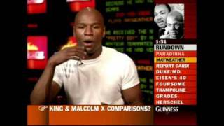 Mayweather Jr gets berated with Pacquiao questions on ESPN [upl. by Urion]