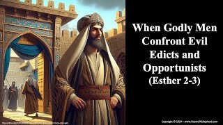 When Godly Men Confront Evil Edicts and Opportunists Esther 23  A daily Bible study [upl. by Grefe]