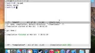 How to compile and execute a C program in Emacs [upl. by Nobie994]