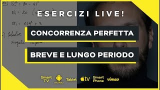 Esercizio di massimizzazione del profitto in concorrenza  Microeconomia Economia Politica [upl. by Brinkema]