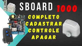 Cadastrar Controle na Placa de Portão Peccinin Nice SBOARD 1000 completo [upl. by Avilys487]